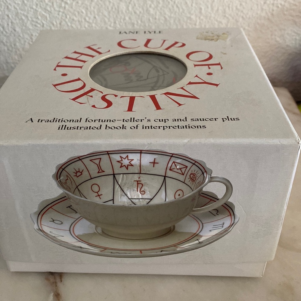 Jane Lyle The Cup of Destiny with cup saucer book and more